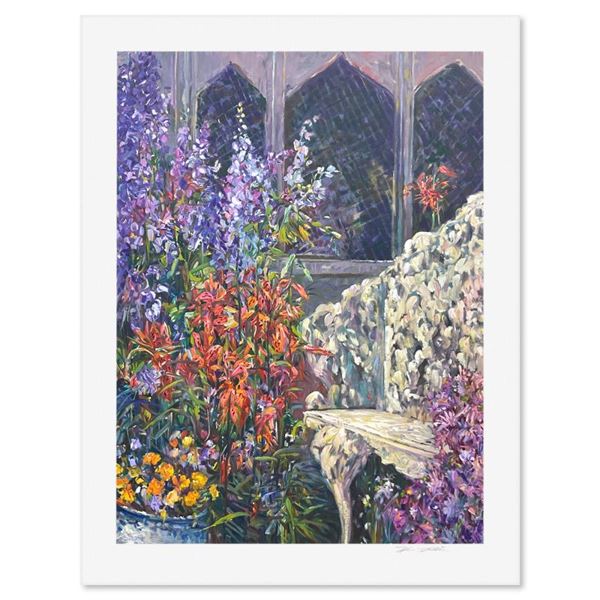 Henri Plisson (1933-2006) "A Place in the Garden" Limited Edition Serigraph on Paper