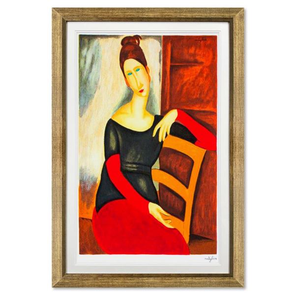 Amedeo Modigliani  Jeanne Hebuterne  Limited Edition Serigraph on Paper