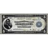 1918 $5 Federal Reserve Bank Note New York