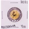 Image 1 : 2021 Australia $15 Lunar Year of the Ox 1/10 Oz Gold Coin