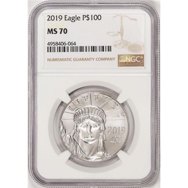 2019 $100 Platinum American Eagle Coin NGC MS70