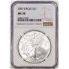 2007 $1 American Silver Eagle Coin NGC MS70