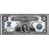 Image 1 : 1899 $2 Mini-Porthole Silver Certificate Note