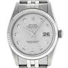 Image 1 : Rolex Mens Stainless Steel Diamond Datejust Wristwatch