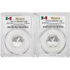 Lot of 2017-2018-Mo Mexico Proof 1/10 oz Silver Libertad Coins PCGS PR69DCAM
