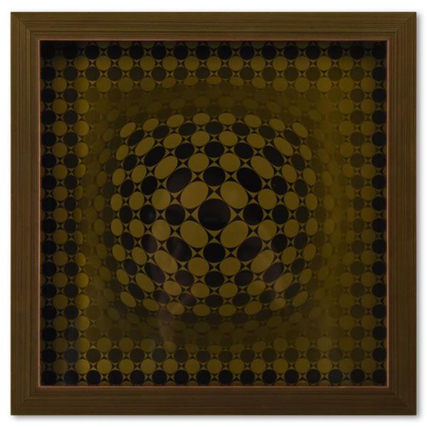 Victor Vasarely (1908-1997)  Vega - JG de la serie Vega  Heliogravure Print