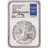 Image 1 : 2019(W) $1 American Silver Eagle Coin NGC MS70 FDOI Moy Signature West Point Mint