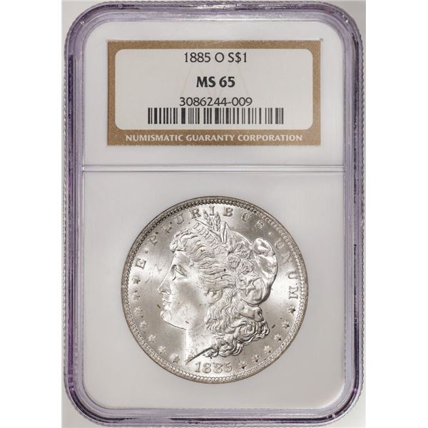 1885-O $1 Morgan Silver Dollar Coin NGC MS65