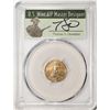 Image 1 : 2021 Type 1 $5 American Gold Eagle Coin PCGS MS70 FDOI Cleveland Signature