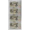 Image 1 : Uncut Sheet of (4) State of Louisiana Baby Bond Obsolete Notes