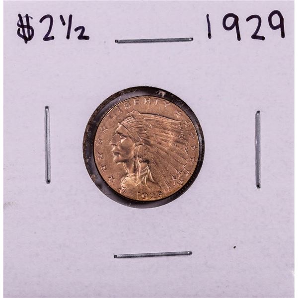 1929 $2 1/2 Indian Head Quarter Eagle Gold Coin