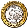 .999 Silver Four Queens Hotel & Casino Nevada $10 Limited Edition Gaming Token