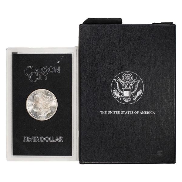 1884-CC $1 Morgan Silver Dollar Coin GSA Hoard Uncirculated w/Box