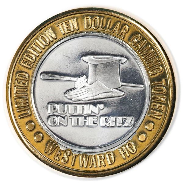 .999 Silver Westward Ho Casino Las Vegas $10 Casino Limited Edition Gaming Token