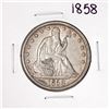 Image 1 : 1858 Seated Liberty Half Dollar Coin