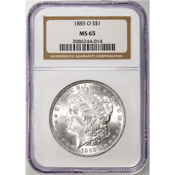 1885-O $1 Morgan Silver Dollar Coin NGC MS65