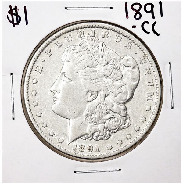 1891-CC $1 Morgan Silver Dollar Coin