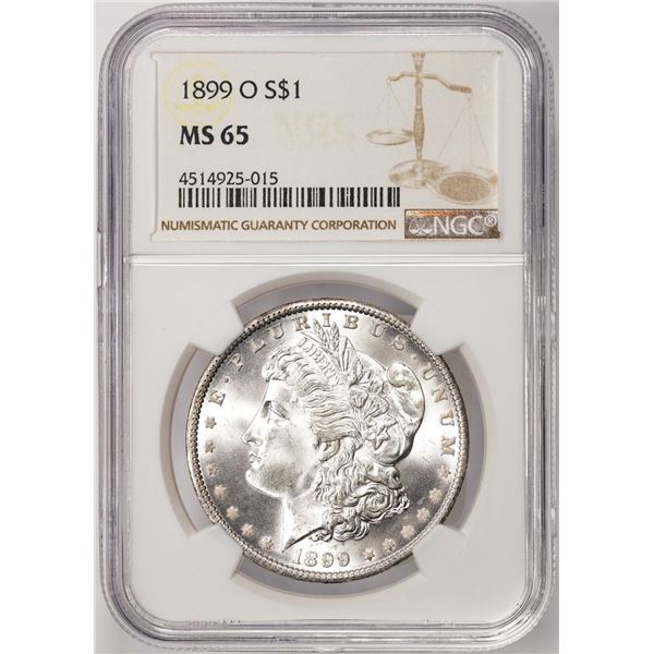 1899-O $1 Morgan Silver Dollar Coin NGC MS65