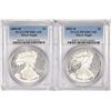 Image 1 : Lot of 2004-W & 2005-W $1 Proof American Silver Eagle Coins PCGS PR70DCAM