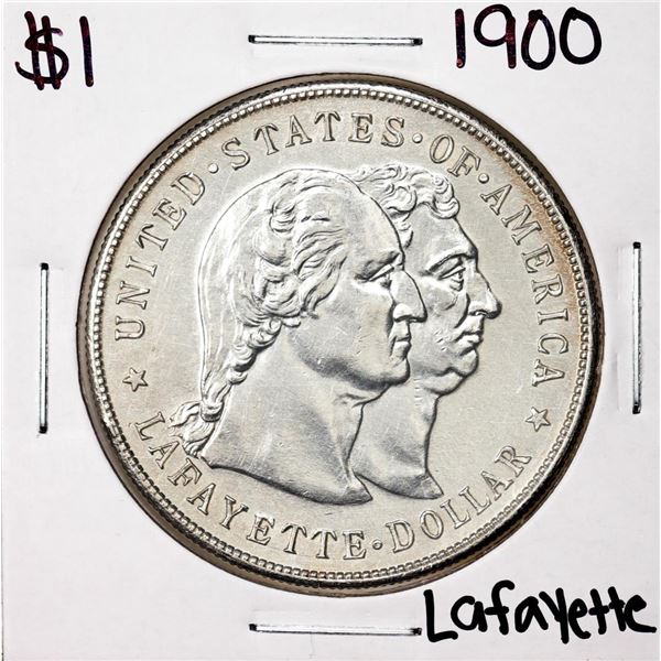 1900 $1 Lafayette Commemorative Silver Dollar Coin