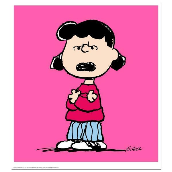 Peanuts "Lucy: Pink" Limited Edition Giclee On Paper