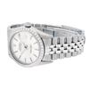 Image 6 : Rolex Mens Stainless Steel Silver Index Diamond Datejust Wristwatch