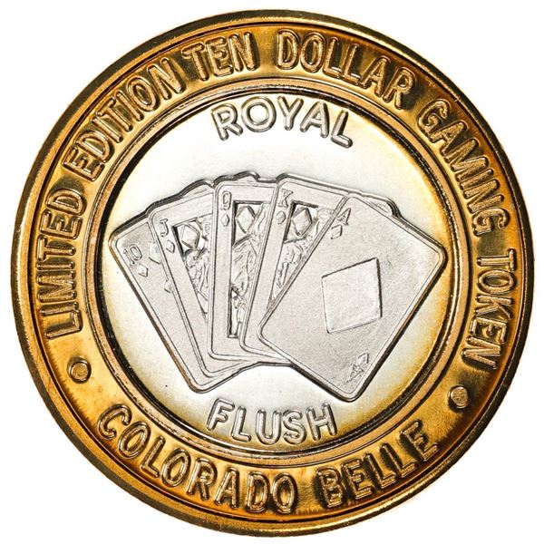 .999 Silver Colorado Belle Laughlin, Nevada $10 Casino Limited Edition Gaming Token