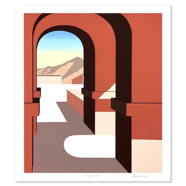 William Schlesinger (1915-2011) "Beginnings" Limited Edition Serigraph on Metal