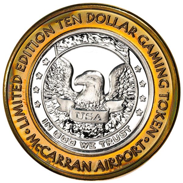 .999 Silver McCarran International Airport Las Vegas, NV $10 Limited Gaming Token