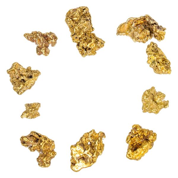 Lot of Mexico Gold Nuggets 2.09 Grams Total Weight