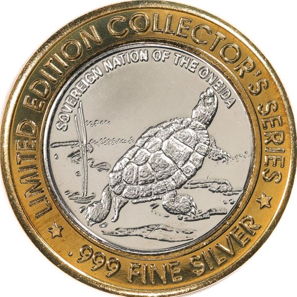 .999 Silver Oneida Bingo Green Bay, Wisconsin $10 Limited Edition Gaming Token