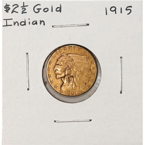 1915 $2 1/2 Indian Head Quarter Eagle Gold Coin
