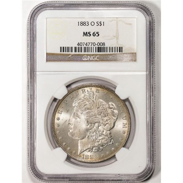 1883-O $1 Morgan Silver Dollar Coin NGC MS65