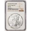 Image 1 : 2018-W $1 Burnished American Silver Eagle Coin NGC MS70