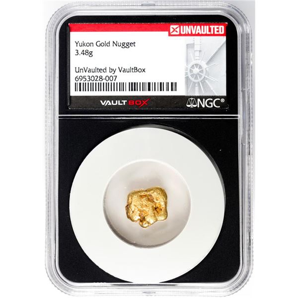 3.48 Gram Yukon Gold Nugget NGC Vaultbox Unvaulted