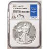 Image 1 : 2022-S $1 Proof American Silver Eagle Coin NGC PF70 Ultra Cameo Edmund Moy Signature