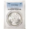 Image 1 : 1889 $1 Morgan Silver Dollar Coin PCGS MS64