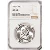 Image 1 : 1955 Franklin Half Dollar Coin NGC MS64