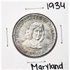 Image 1 : 1934 Maryland Tercentenary Commemorative Half Dollar Coin