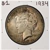 Image 1 : 1934 $1 Peace Silver Dollar Coin