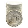 Image 2 : Roll of (20) Brilliant Uncirculated 1961 Franklin Half Dollar Coins