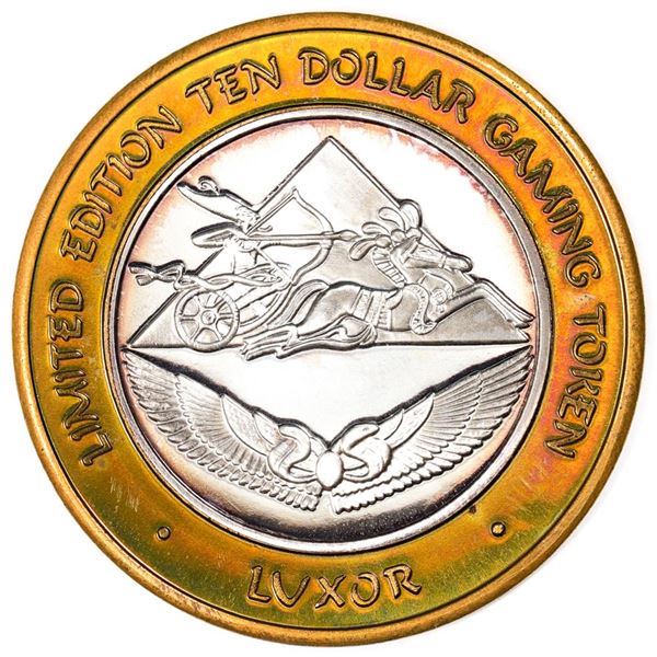 .999 Silver Luxor Las Vegas Nevada $10 Casino Limited Edition Gaming Token