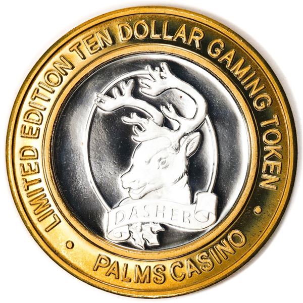 .999 Silver Palms Casino Las Vegas, NV $10 Casino Limited Edition Gaming Token