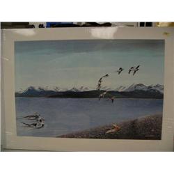 Group of Flying Ducks by Louis Frisino  IS 16.5" x 25" (22)