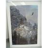 Image 1 : Shrink-wrapped Print of 3 mountain goats by Kelley 1989 IS 30" x 20" (22)