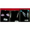Image 2 : Lot of 9 sets of Earrings, 5 have nuggets, 1 is a pair of Ulus, 1 is pair of silver feathers with bl