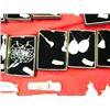 Image 3 : Lot of 9 sets of Earrings, 5 have nuggets, 1 is a pair of Ulus, 1 is pair of silver feathers with bl