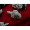 Image 2 : Lot of 8 Pendants:  4 carved polar bear heads from horn, 2 eagles from horn, 2 hatching baby turtles