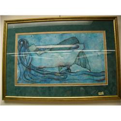 Framed Print by Karla Morrieria  172/500 "Waiting for the Tide"  16.5" x 24" Frame Size (3)