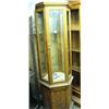 Image 1 : glass on all sides smaller octagon display cabinet (114)